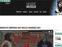 Tablet Screenshot of maximemusqua.com